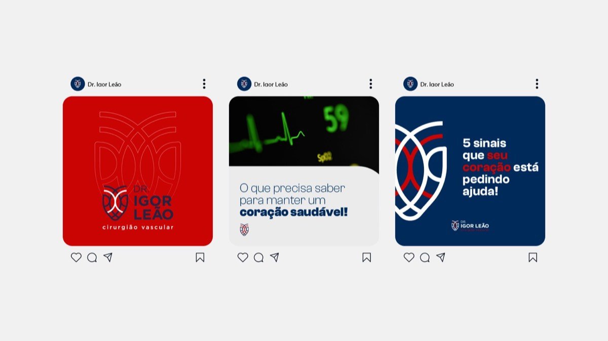 Peças de redes sociais com o grafismo de trama